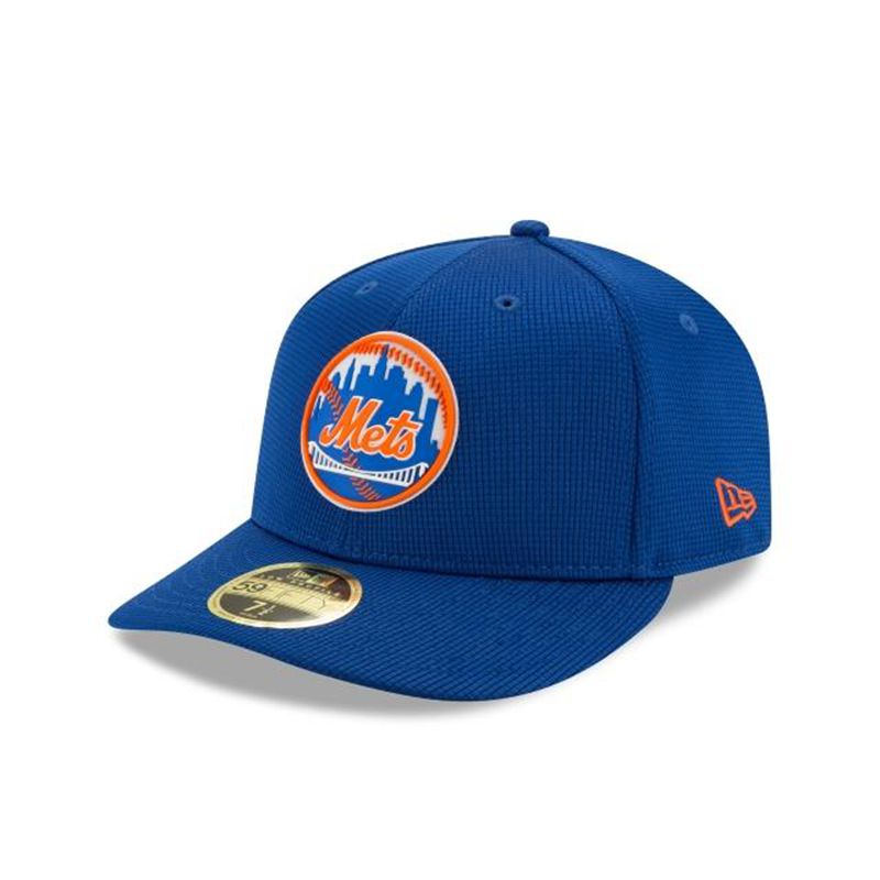 MLB New York Mets Clubhouse Collection Low Profile 59Fifty Fitted (IDI5742) - Blue New Era Caps